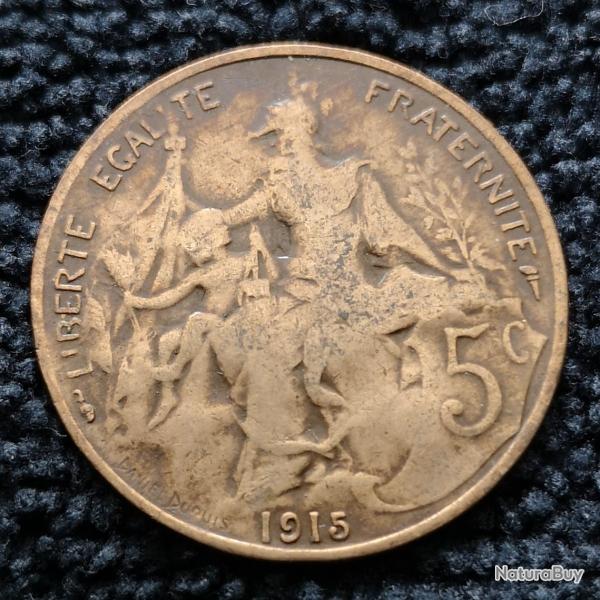 Monnaie France - 1915 - 5 centimes Daniel-Dupuis (Grade : AB) - Ref N1696
