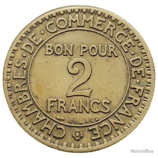 Monnaie France - 1923 - 2 francs Chambres de commerce (Grade : TTB) - Ref N0124