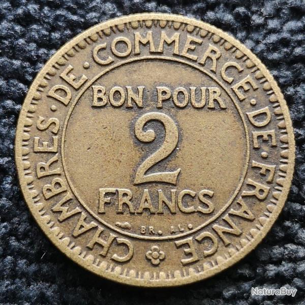 Monnaie France - 1923 - 2 francs Chambres de commerce (Grade : TTB) - Ref N1381