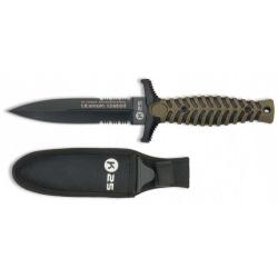Couteau K25 double tranchant vert