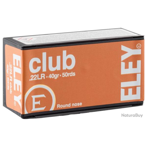 ELEY Club 40gr Cal .22LR - Lot de 500 munitions