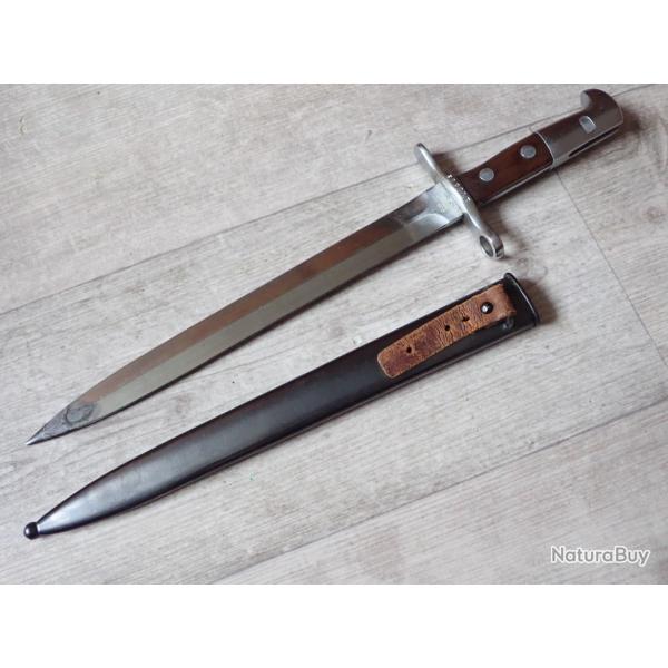 210602 Baionnette Suisse pour fusil Rubin Schmidt Mdle K11 ou K31. Mdle 1918.
