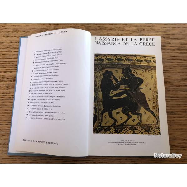 Livre: Histoire Universelle illustr�e, Tome 2, L'Assyrie et la Perse, Naissance de la Gr�ce.
