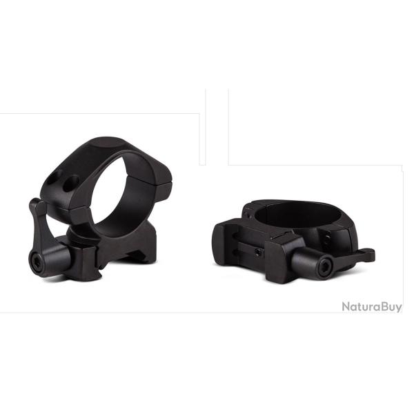 COLLIER ACIER QUICK RELEASE 25.4MM MEDIUM 21MM RAIL 21MM