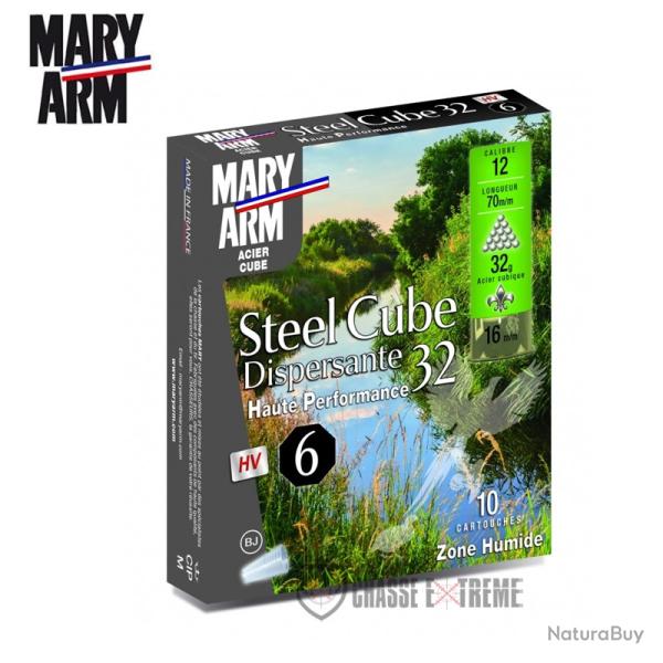 10 Cartouche MARY ARM Steel Cube Disp 32Gr Cal 12/70 Pb 8