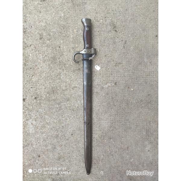 Ba�onnette mod�le 1892 , 2eme type, quillon long WW1/WW2