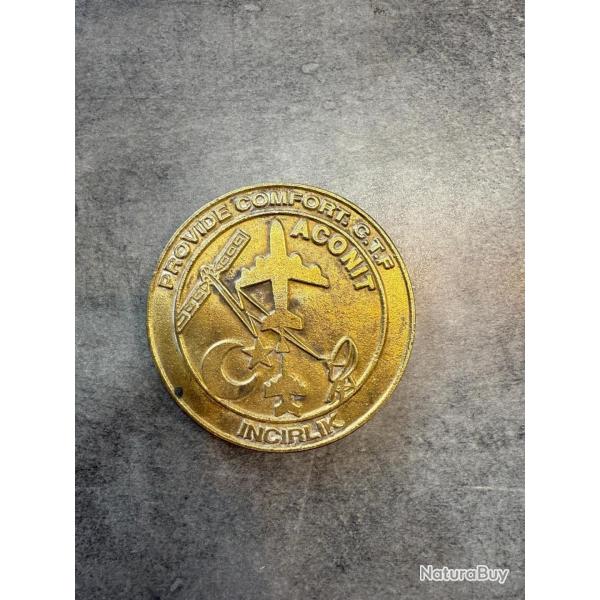 M�daille de table militaire "Provide Comfort C.TF ACONIT" - Incirlik (Turquie)
