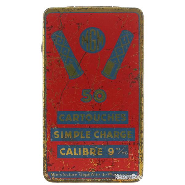 Boite de cartouches 9 mm Flobert Simple charge MGM