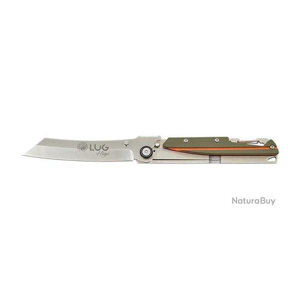 Couteau Lug SP3S Lame Higonokami manche G10 kaki et orange