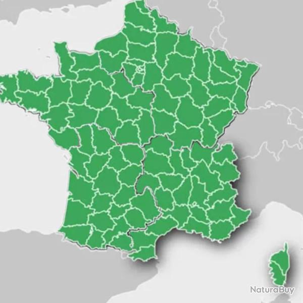 CARTE TOPO GARMIN 1/25000 1/4 FRANCE V6 POUR ALPHA 300 ALPHA 200 ALPHA 200 i ALPHA 100/50/ FRANCE EN