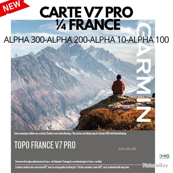 Carte TOPO Garmin V7 Pro - Nouvelle gnration topographique 1/25 000 SUD EST