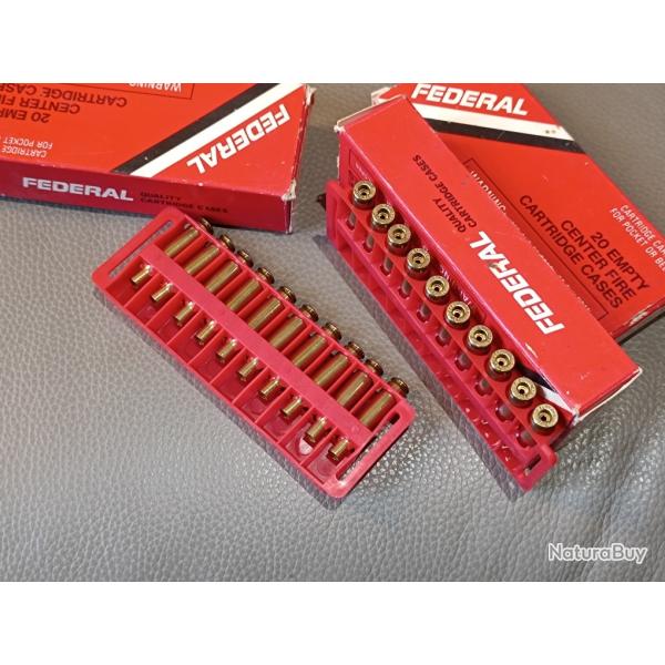 59 ETUIS OU DOUILLES CALIBRE 222 REM DE MARQUE FEDERAL  refa023