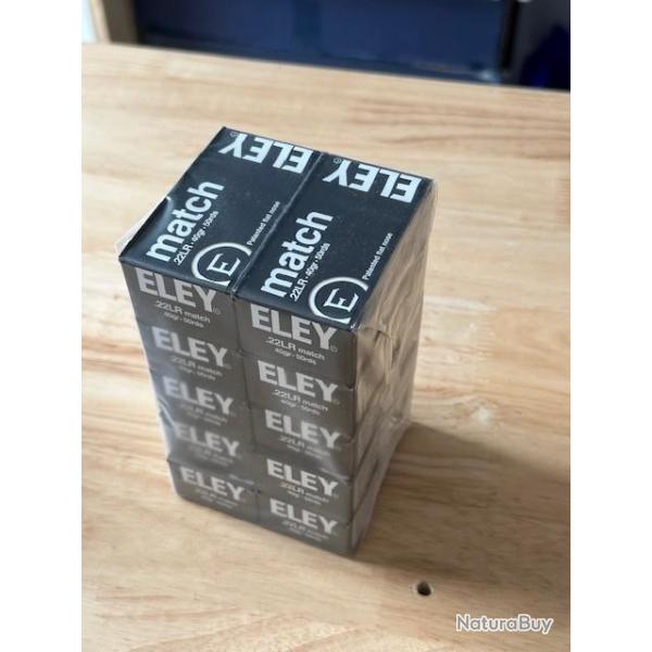 BF25 ! ELEY - 500 cartouches Cal .22 LR MATCH 40 grs - 22ELMA500