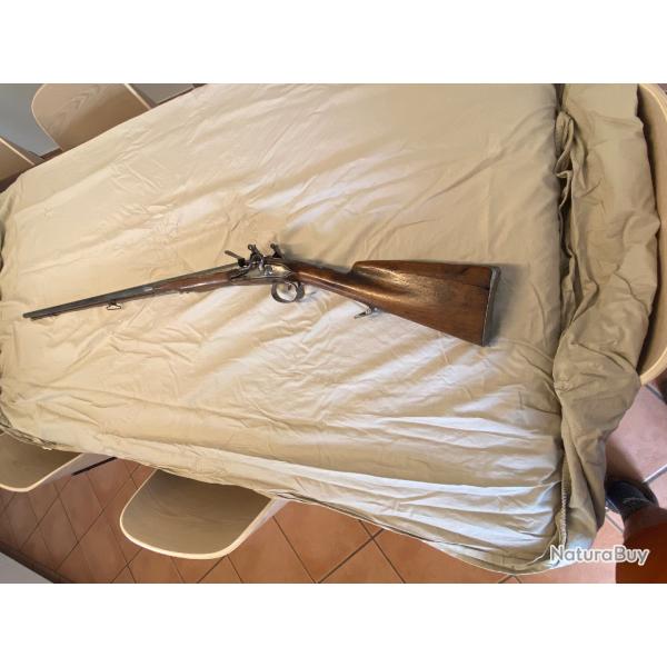 Fusil juxtapos silex