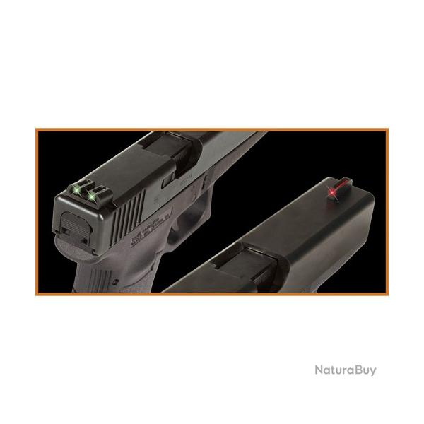 Guidon optique fibre TRUGLO pour armes de poing glock 20  visser