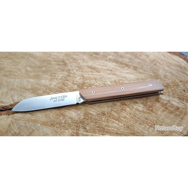 L'me d'Emma Par le Fidle - Couteau de poche pliant - Manche olivier - Numrot