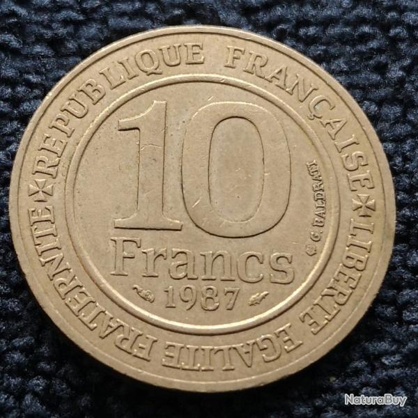 Monnaie France - 1987 - 10 francs Mill�naire cap�tien (Grade : TTB) - Ref N1738