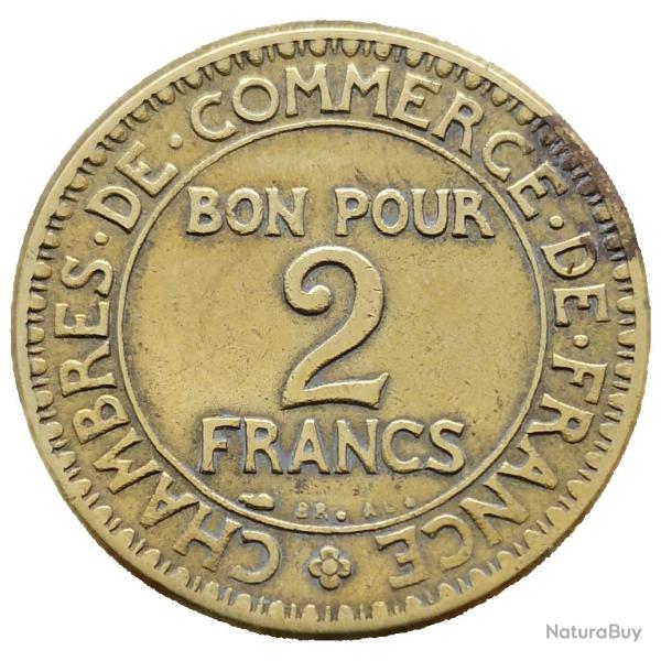 Monnaie France - 1925 - 2 francs Chambres de commerce (Grade : TTB) - Ref N0167