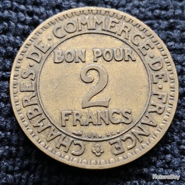 Monnaie France - 1925 - 2 francs Chambres de commerce (Grade : TB) - Ref N0856