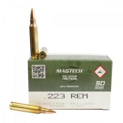 Cartouches MAGTECH TACTICAL Cal: 223 Rem (55 gr) FMJ - 50 unit&eacute;s
