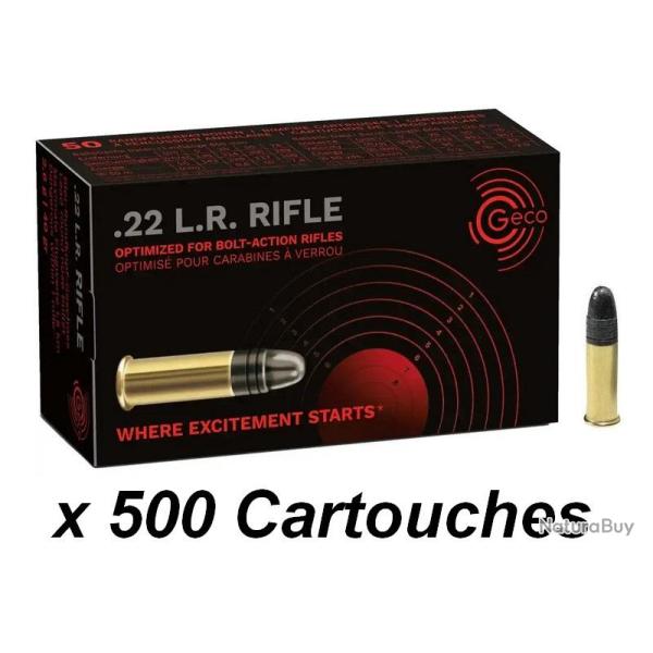 Munitions 22Lr Geco Rifle par 500