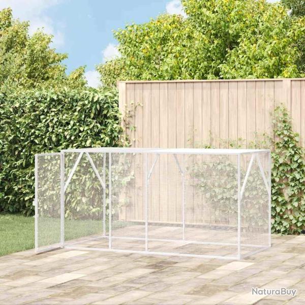 Aviary pour oiseaux anthracite 102 x 208 x 108 cm, en acier.