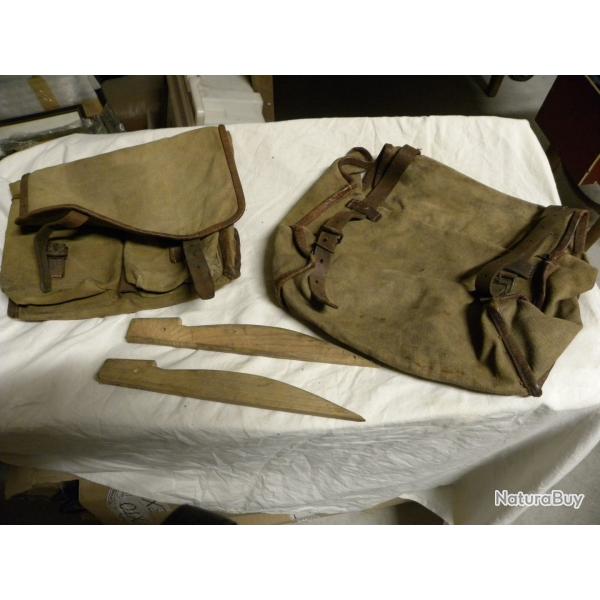 SAC A DOS MUSETTE ARMEE FRANCAISE WW2