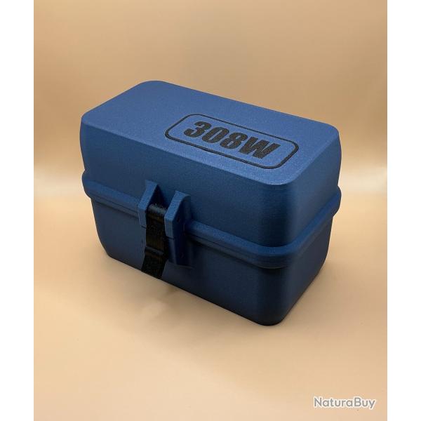 Bo�te de stockage / transport de munitions 308W bleue