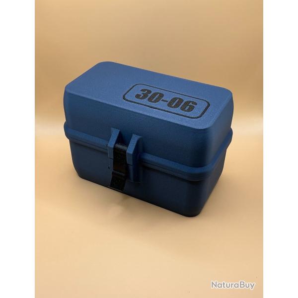 Bo�te de stockage / transport de munitions 30-06 bleue