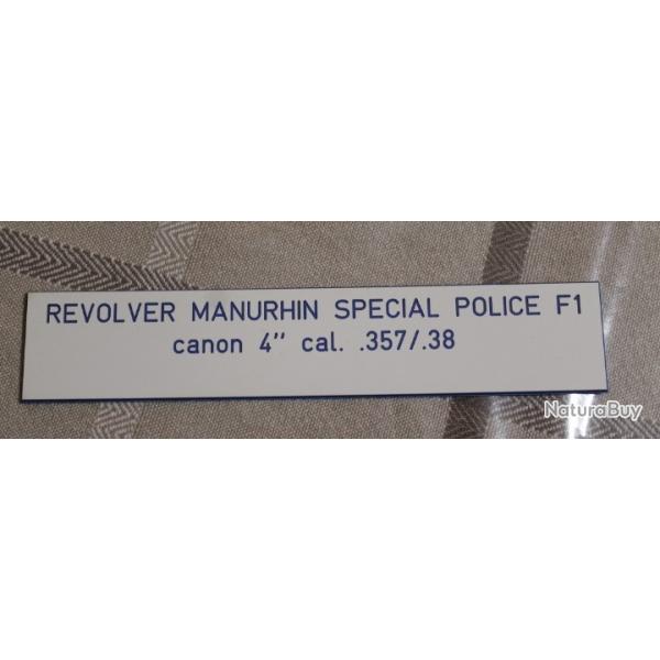 Plaquette d'identification pour MR spcial police F1