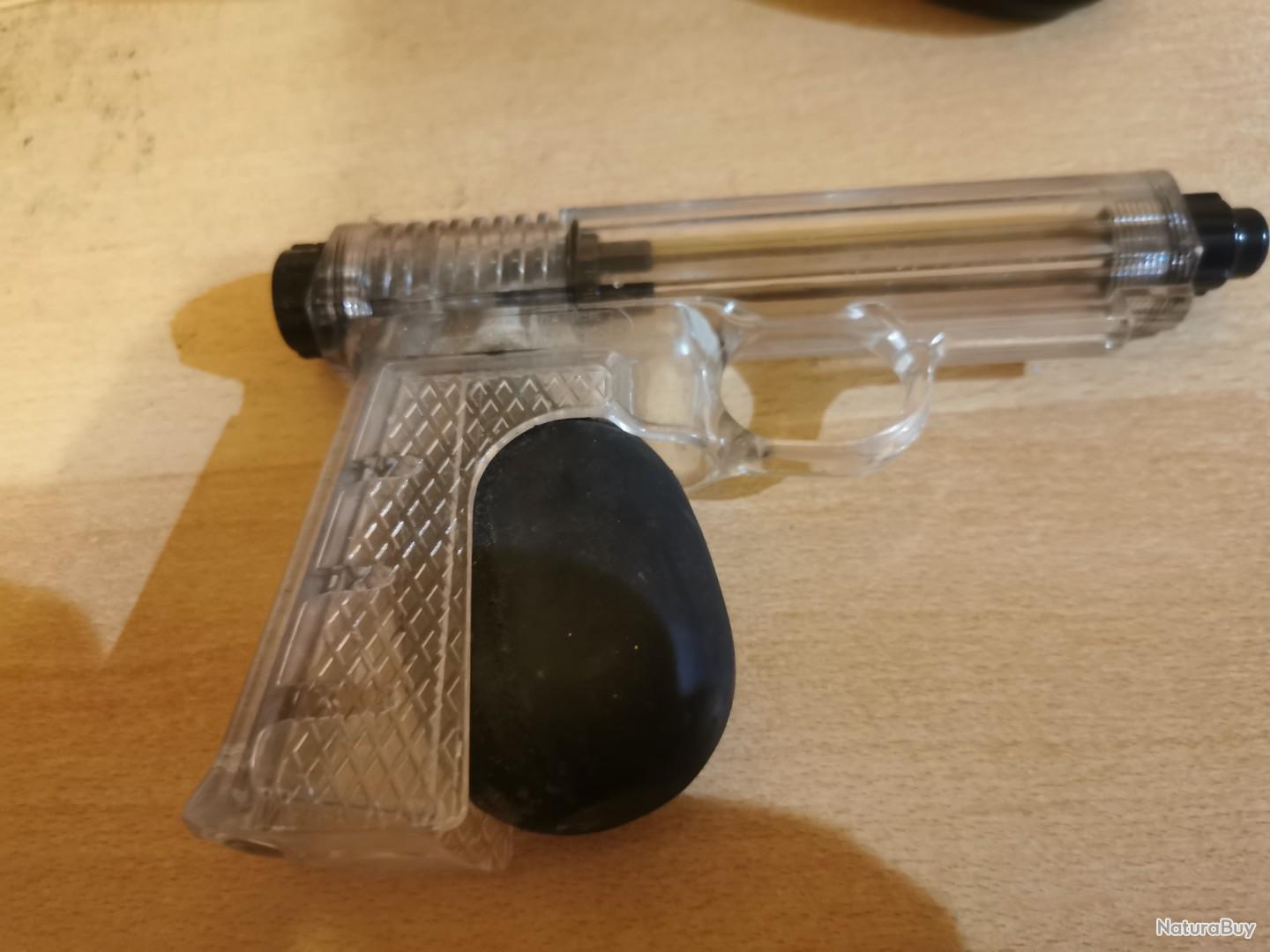 Pistolet Syljeux Pneuma Tir 500 – Plastique – Complet En Boîte – Années 60 – Comme Neuf