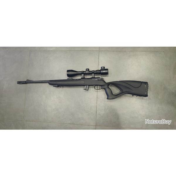 PACK CARABINE THE BLACK OPS SOUL 22LR 10+1 LUNETTE 3-9X50 + BIPIED