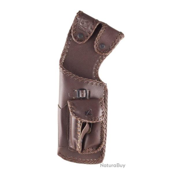 BUCK TRAIL - Carquois Tradi. AZTEC�Cuir DROITIER (RH) BROWN