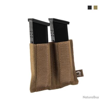 Porte-chargeur Viper Tactical VX Double – Pour Pistolet-mitrailleur (SMG), Fermeture élastique Et Scratch