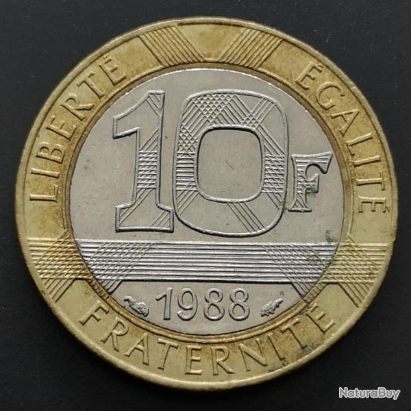 Monnaie France - 1988 - 10 francs G�nie de la Bastille (Grade : TTB) - Ref N0452