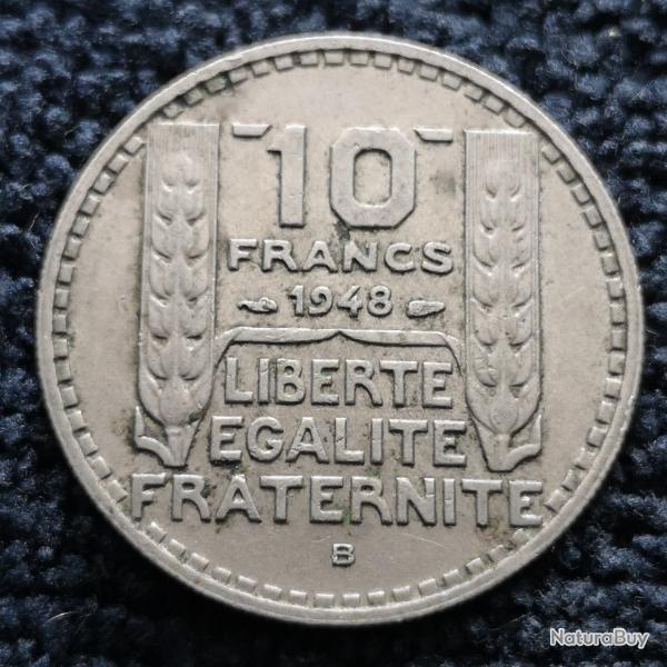 Monnaie France - 1948 B - 10 francs Turin petite t�te (Grade : TTB) - ref N1110