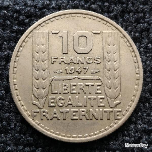 Monnaie France - 1947 - 10 francs Turin petite t�te (Grade : TTB) - ref N0765
