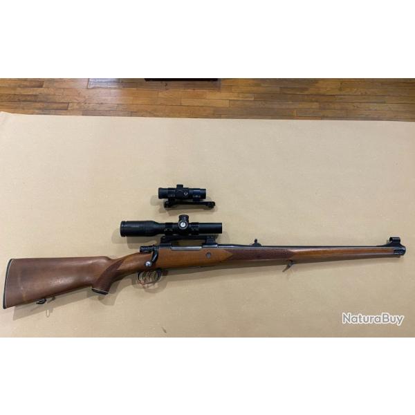 CARABINE A VERROU LUGER TYPE 98 7X64 STETCHER 5 COUPS+ LUNETTE + POINT ROUGE