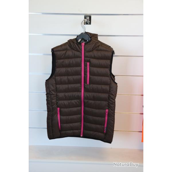 Wahoo Percussion Gilet Matelass� Femme Marron