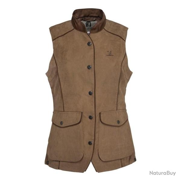 Gilet de Chasse Rambouillet Femme Marron