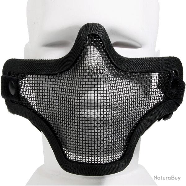 Masque Airsoft Strike V1 Noir - Demi-masque grillag� Black Eagle
