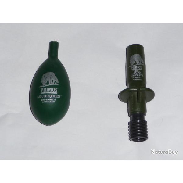 Appeau renard PRIMOS MOUSE SQUEEZE + STILL MOUSE SQUEAKER