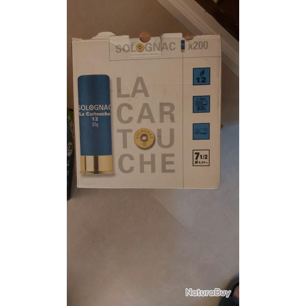 200 Cartouches Solognac 32grs cal.12 Plomb 7.5
