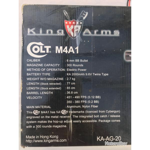 Airsoft Colt M4A1 full metal King Arms