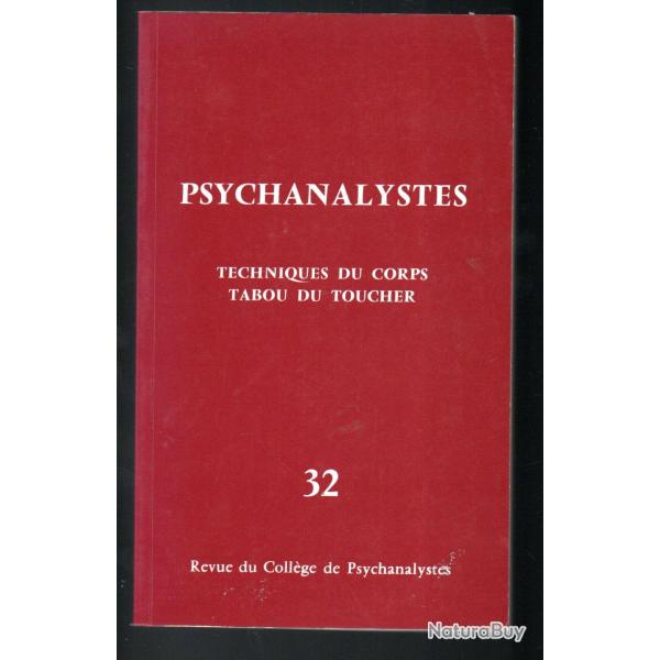 psychanalystes techniques du corps tabou du toucher