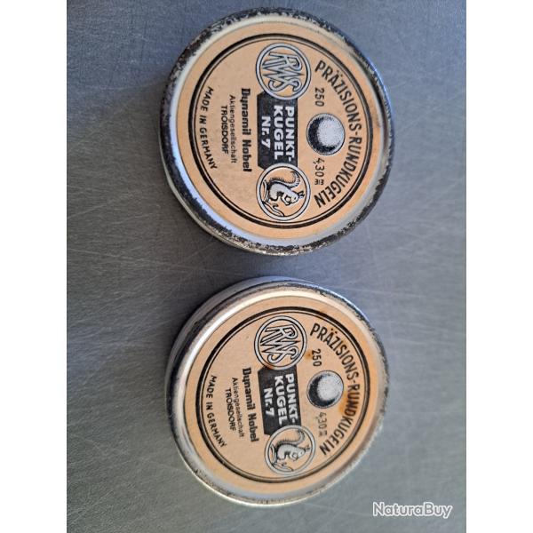 Plomb rond RWS PUNKT KUGEL N7