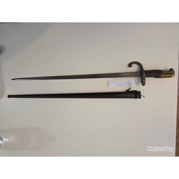 Baionnette Gras mle 1874 au matricule