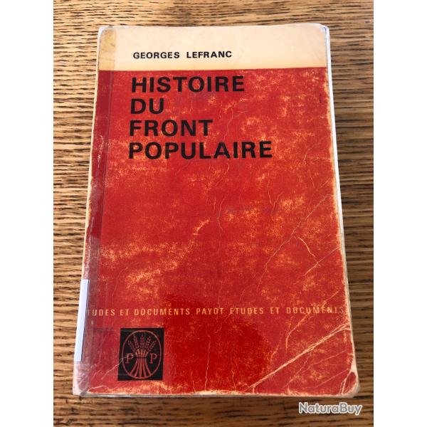 Livre: Georges Lefranc, Histoire du front populaire, dition 1965