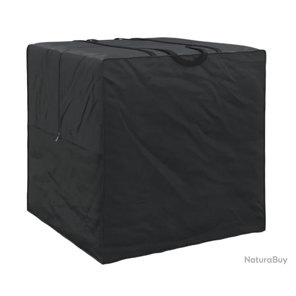 Sac de stockage extrieur noir 80x80x60 cm tissu Oxford 420D impermable rangement jardin
