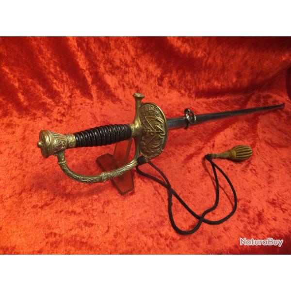 Epe OFFICIER DE MARINE Mle 1837 avec dragonne